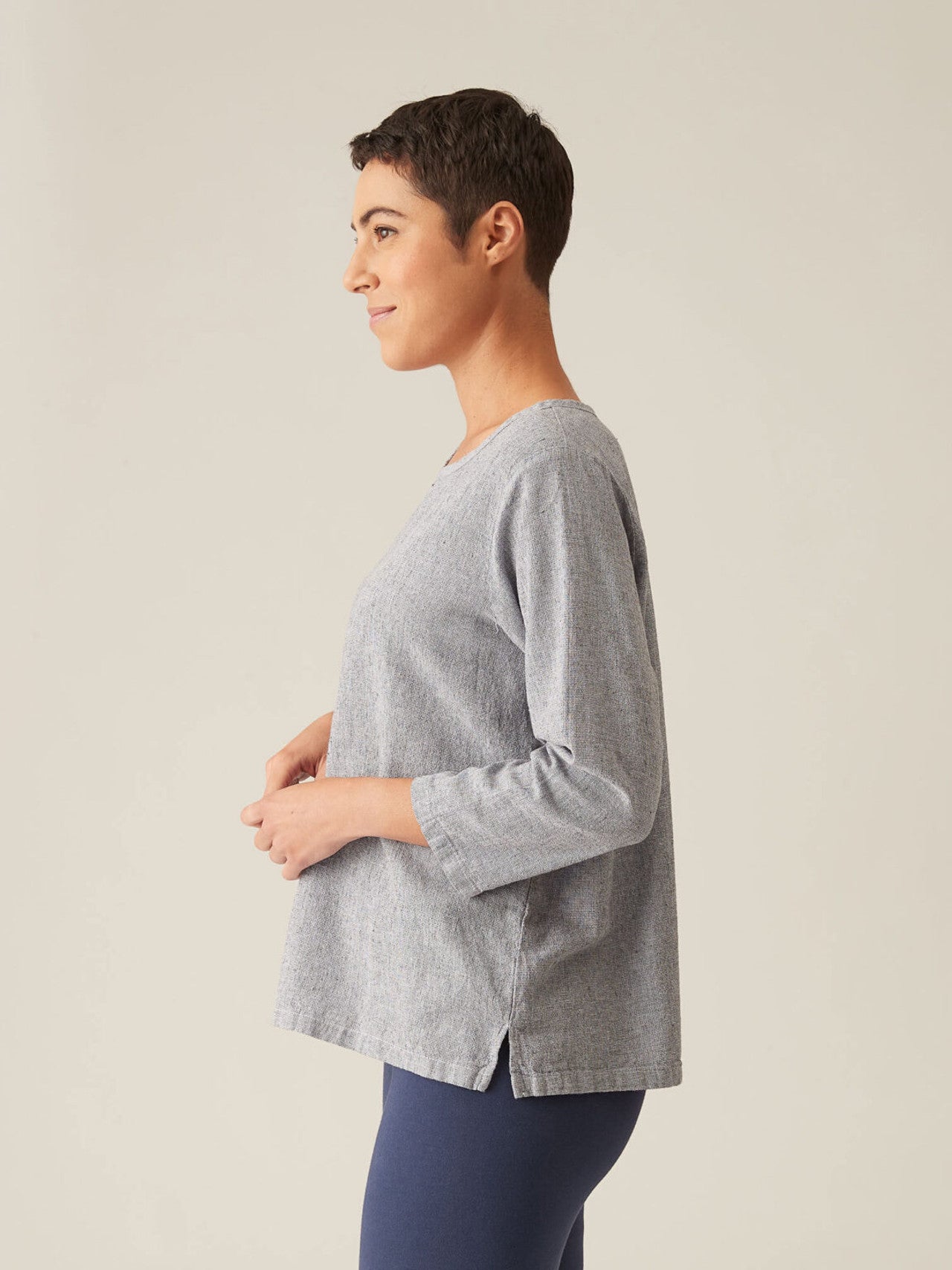 CUT LOOSE - Crosshatch Keyhole Top - 4196646