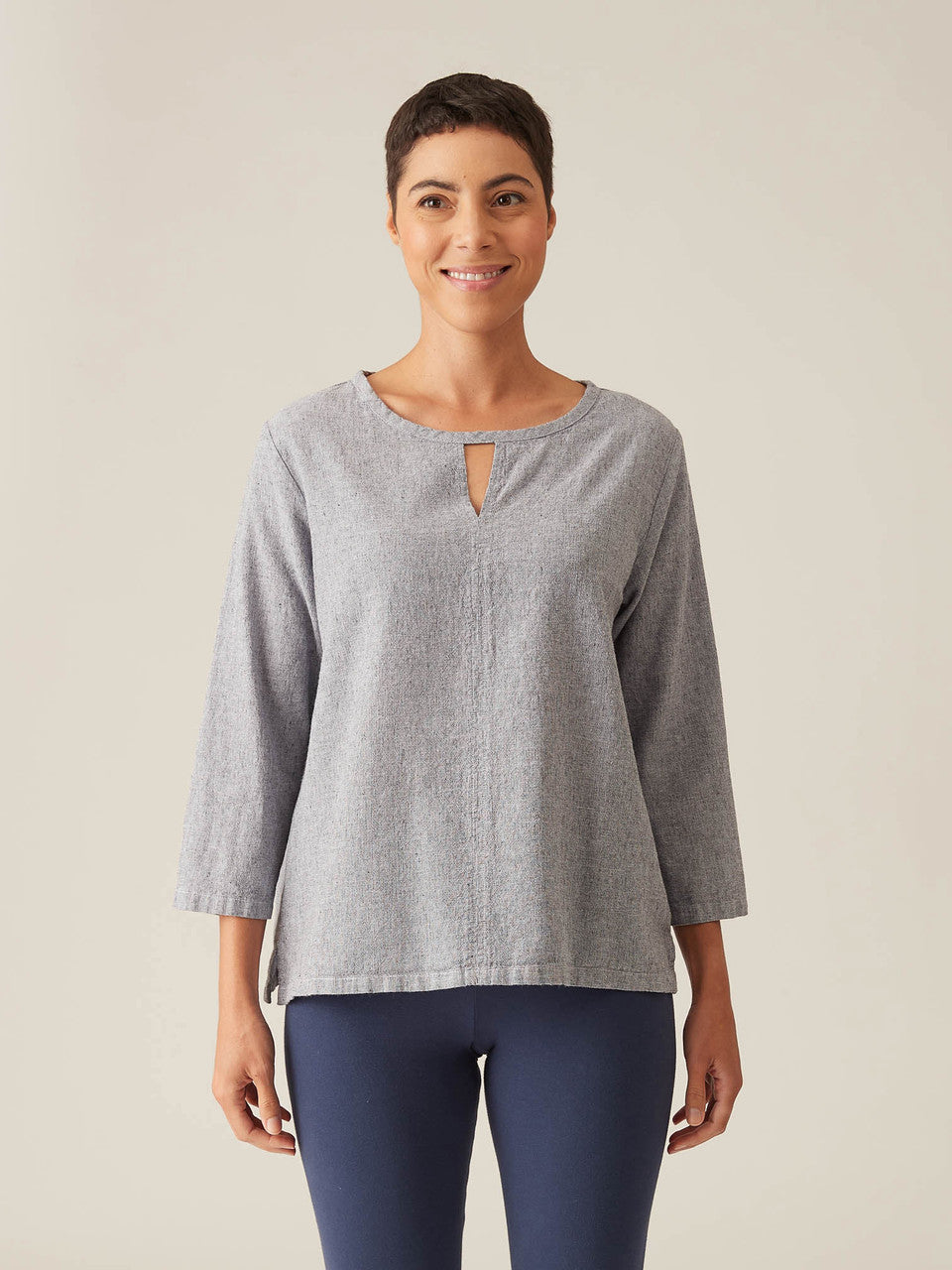 CUT LOOSE - Crosshatch Keyhole Top - 4196646