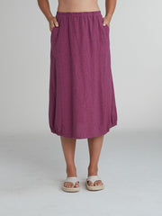 CUT LOOSE - Crosshatch Side Elastic Skirt - 4199518