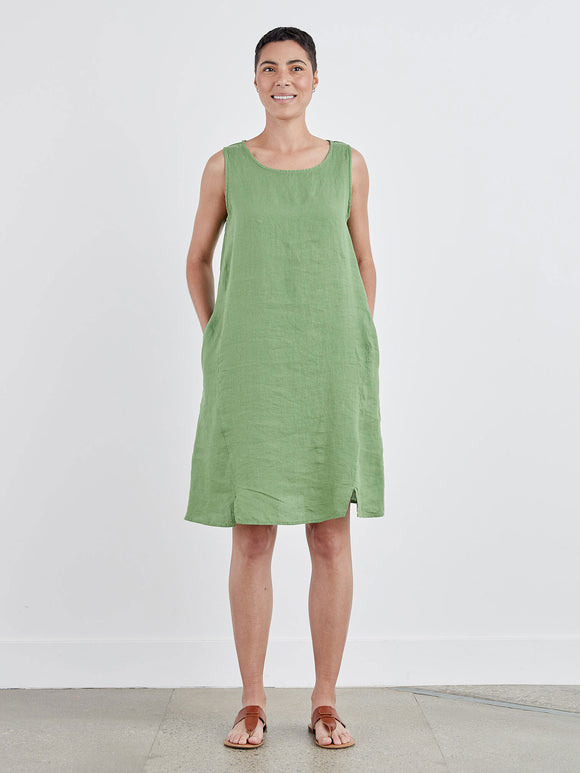 CUT LOOSE - Hanky Linen Aline Dress (FAVA ONLY)