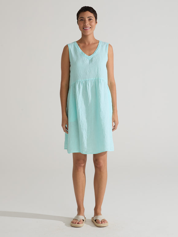CUT LOOSE - Hanky Linen Flounce Tank Dress - 4200706
