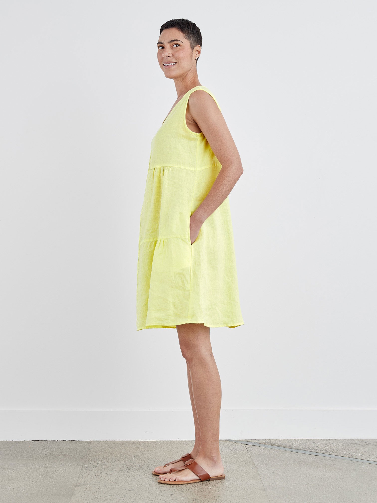 CUT LOOSE - Hanky Linen Patch Dress - 4200784