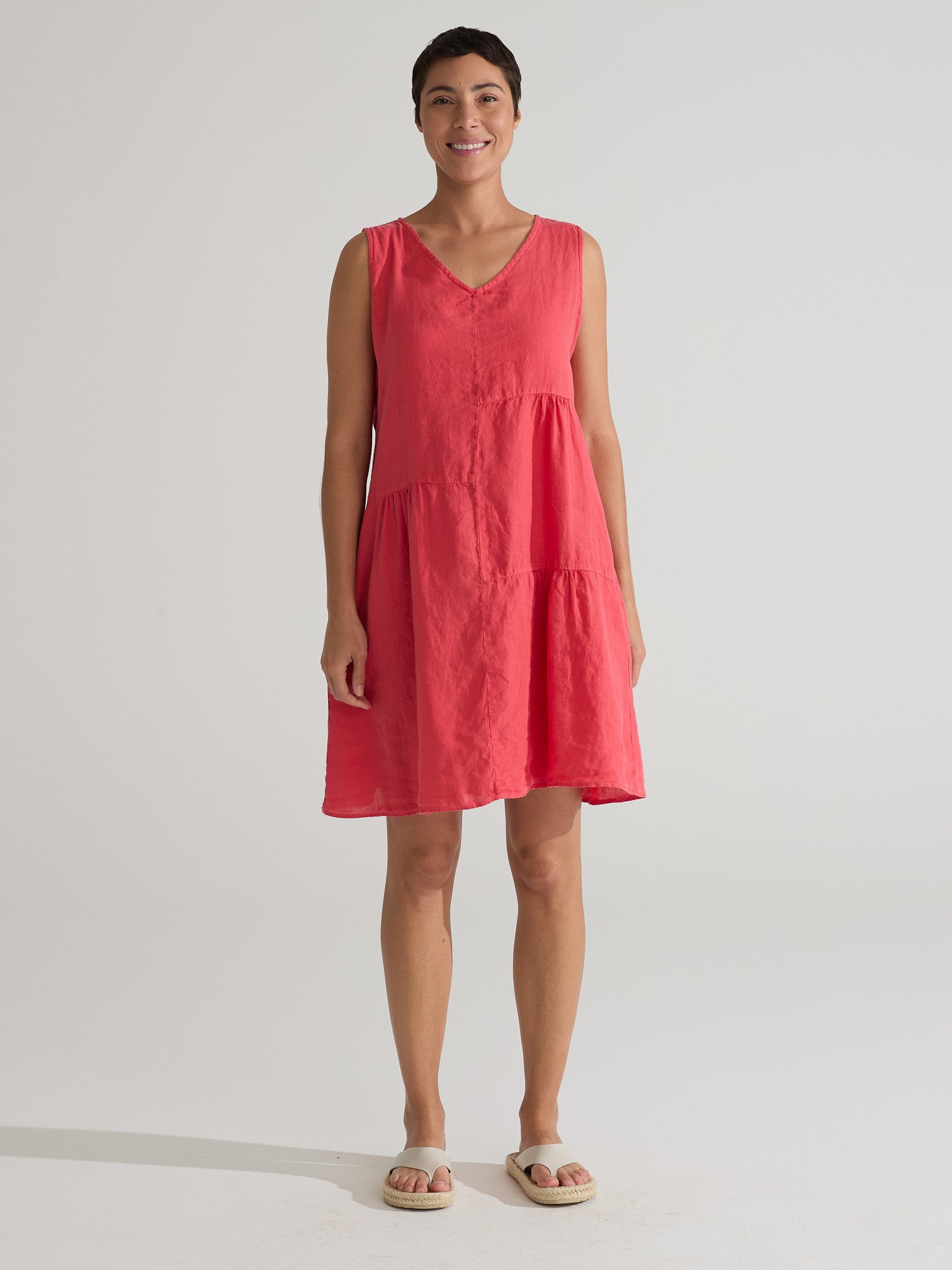 CUT LOOSE - Hanky Linen Patch Dress - 4200784
