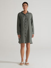 CUT LOOSE - Hanky Linen Shirt Dress - 4201707