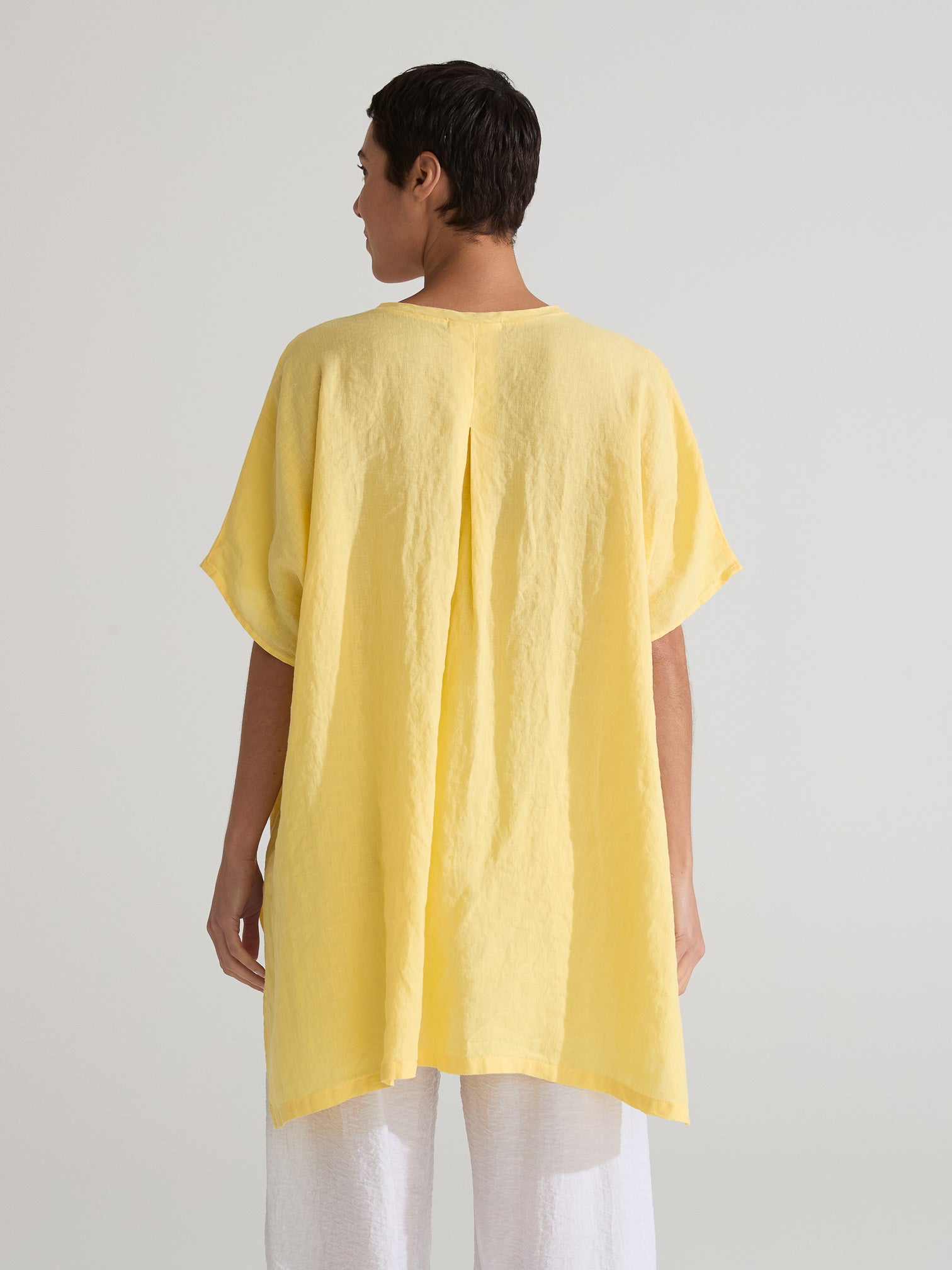 CUT LOOSE - Hanky Linen O/S Pleat Top - 4206039