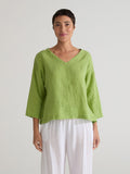 CUT LOOSE - Hanky Linen Deep V Top - 4206045