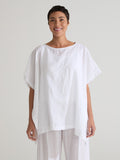 CUT LOOSE - Hanky Linen O/S Side Tie Over Top - 4206206