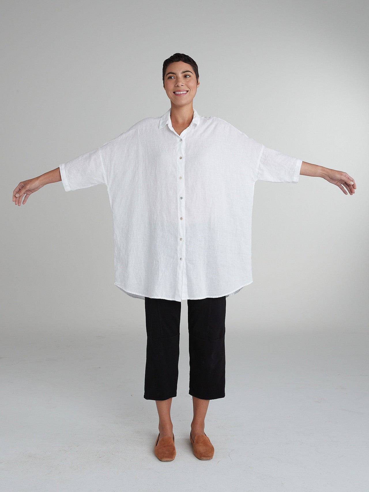 CUT LOOSE - Hanky Linen One-Size Shirt - 4206636