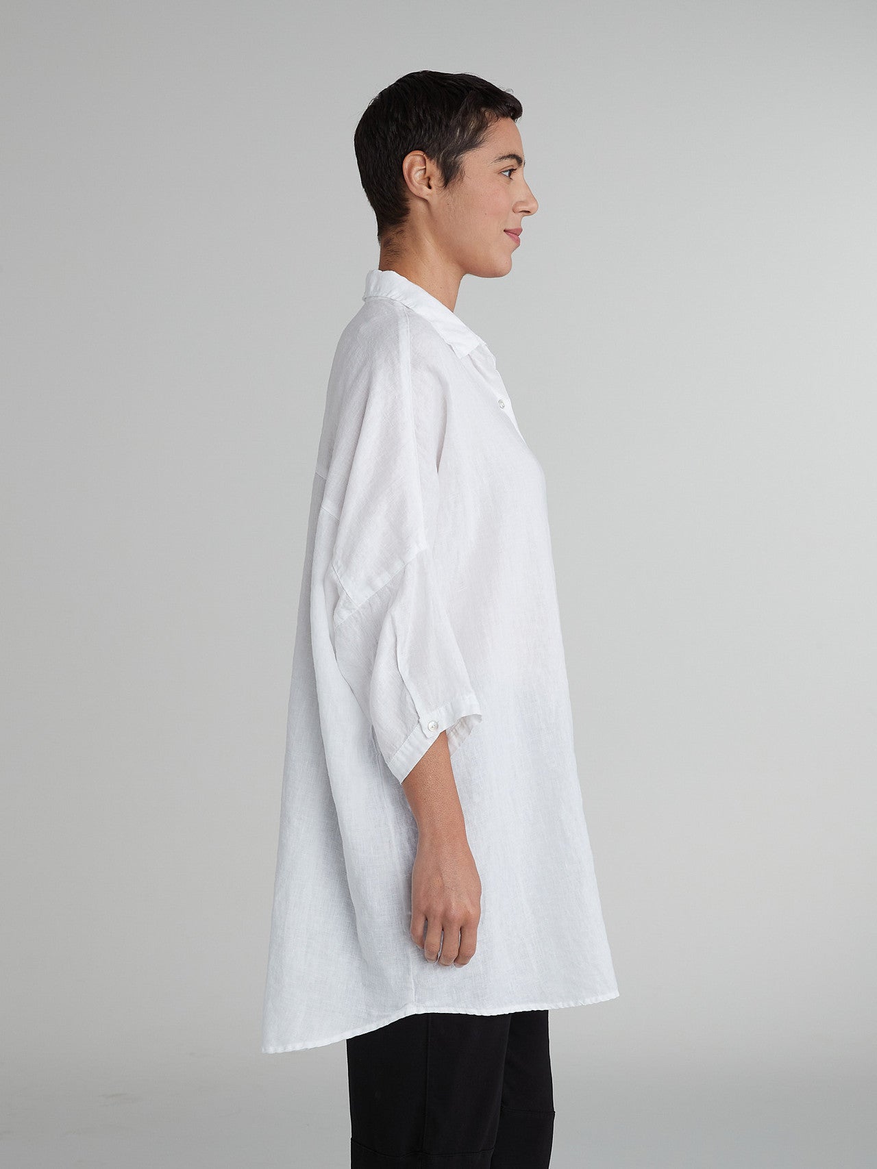 CUT LOOSE - Hanky Linen One-Size Shirt - 4206636
