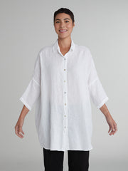 CUT LOOSE - Hanky Linen One-Size Shirt - 4206636