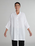 CUT LOOSE - Hanky Linen One-Size Shirt - 4206636Sp