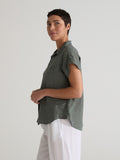 CUT LOOSE - Hanky Linen S/S Pkt Shirt - 4206731