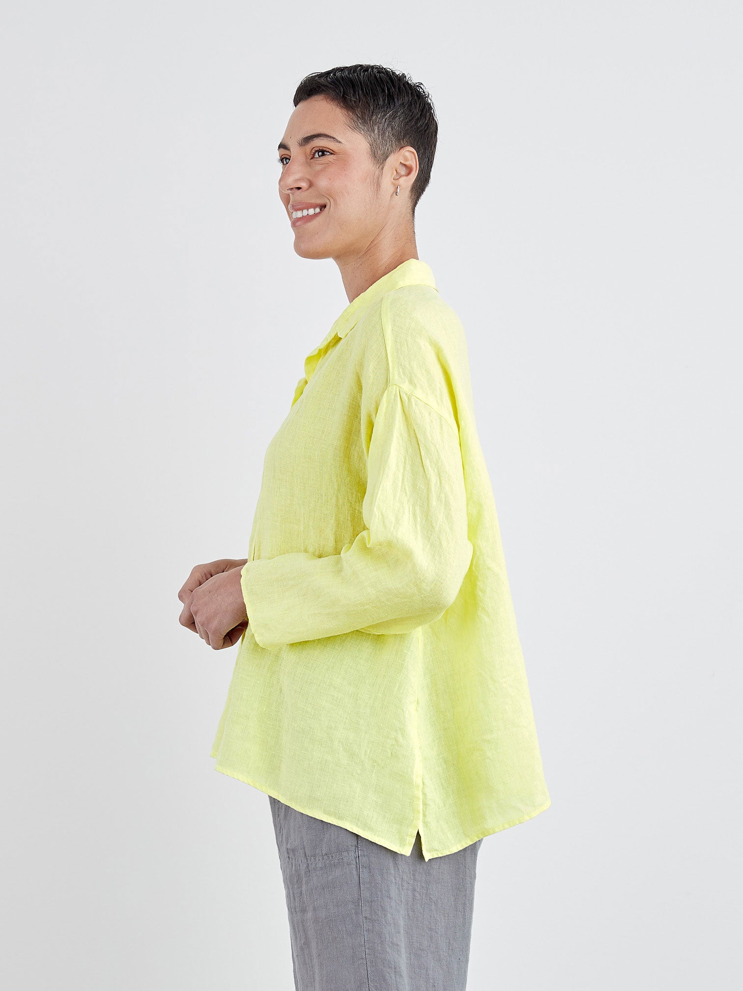 CUT LOOSE - Hanky Linen Swing Shirt - 4206919