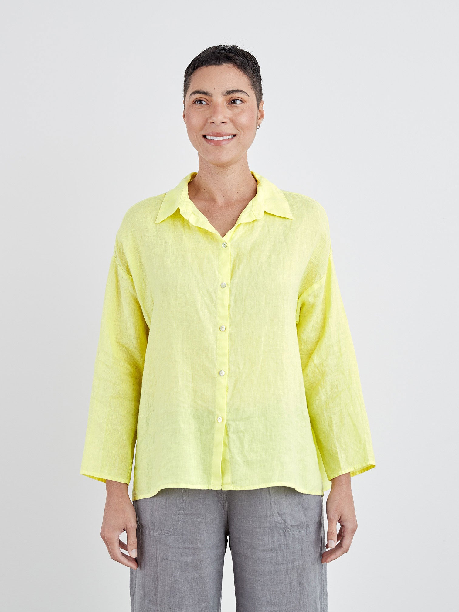 CUT LOOSE - Hanky Linen Swing Shirt - 4206919