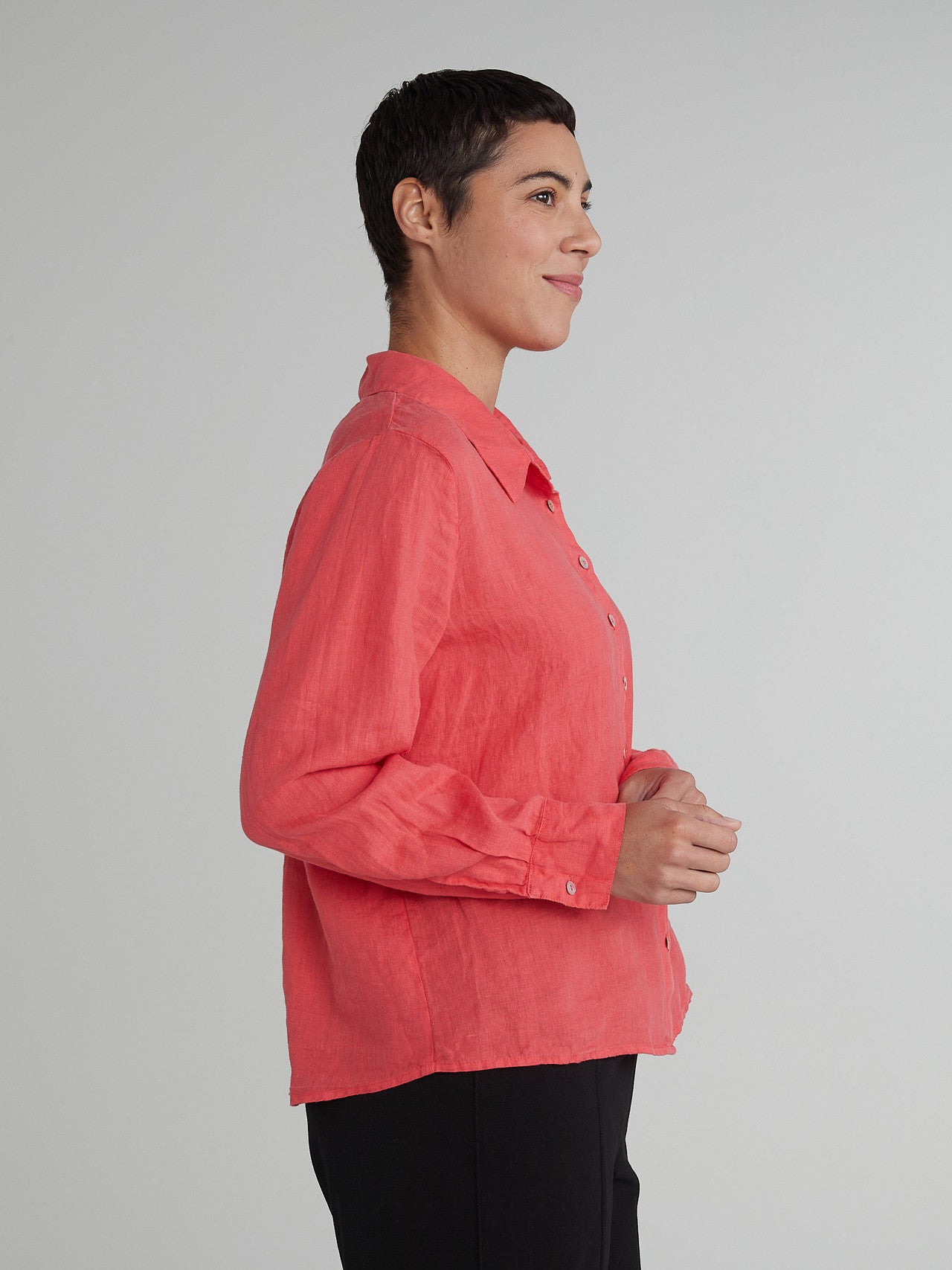 CUT LOOSE - Hanky Linen Fitted Shirt - 4207649