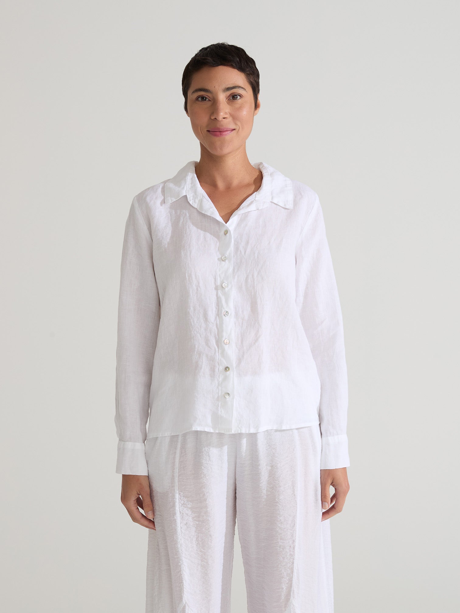 CUT LOOSE - Hanky Linen Fitted Shirt - 4207649