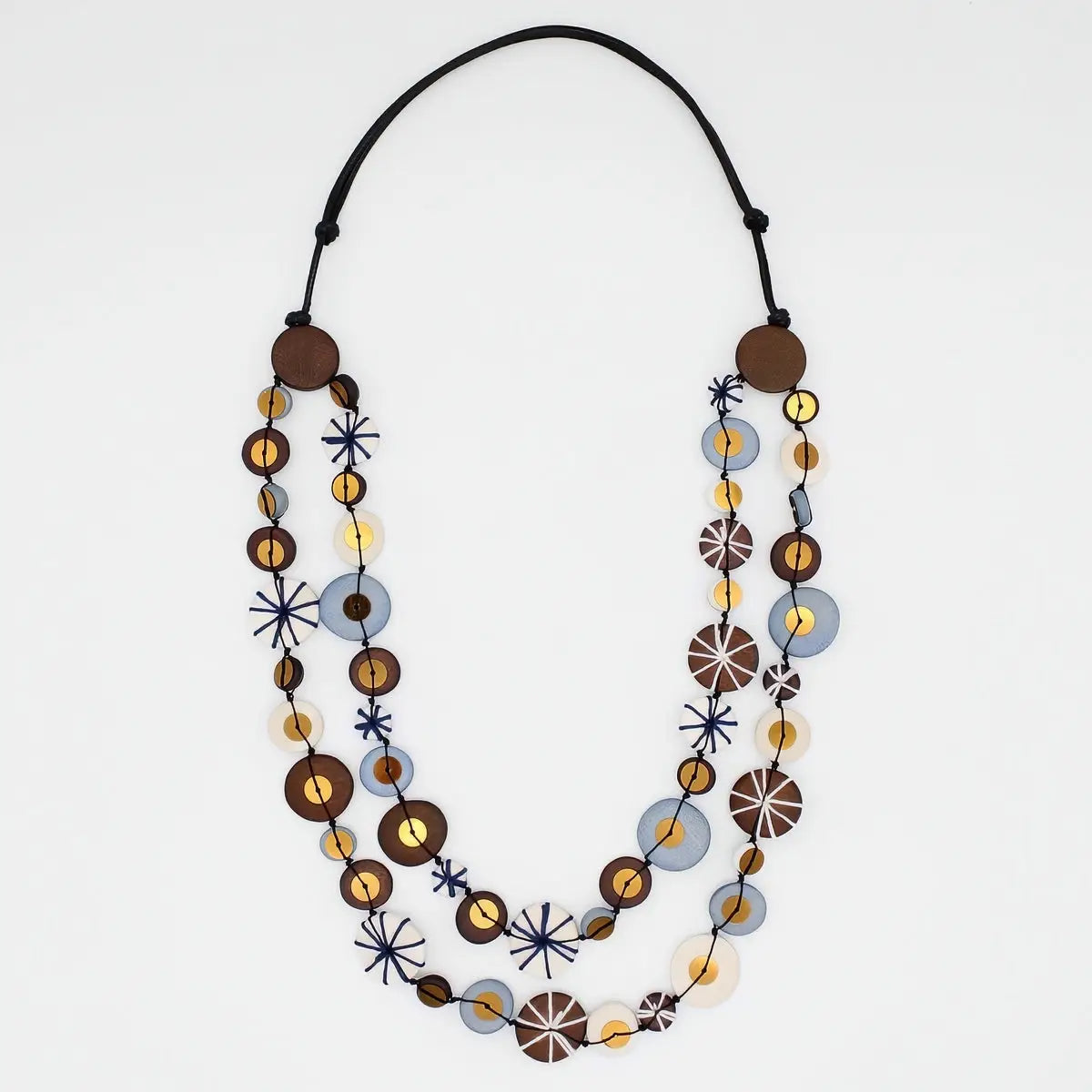 SYLCA Brown Melody Statement Necklace