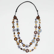 SYLCA Brown Melody Statement Necklace