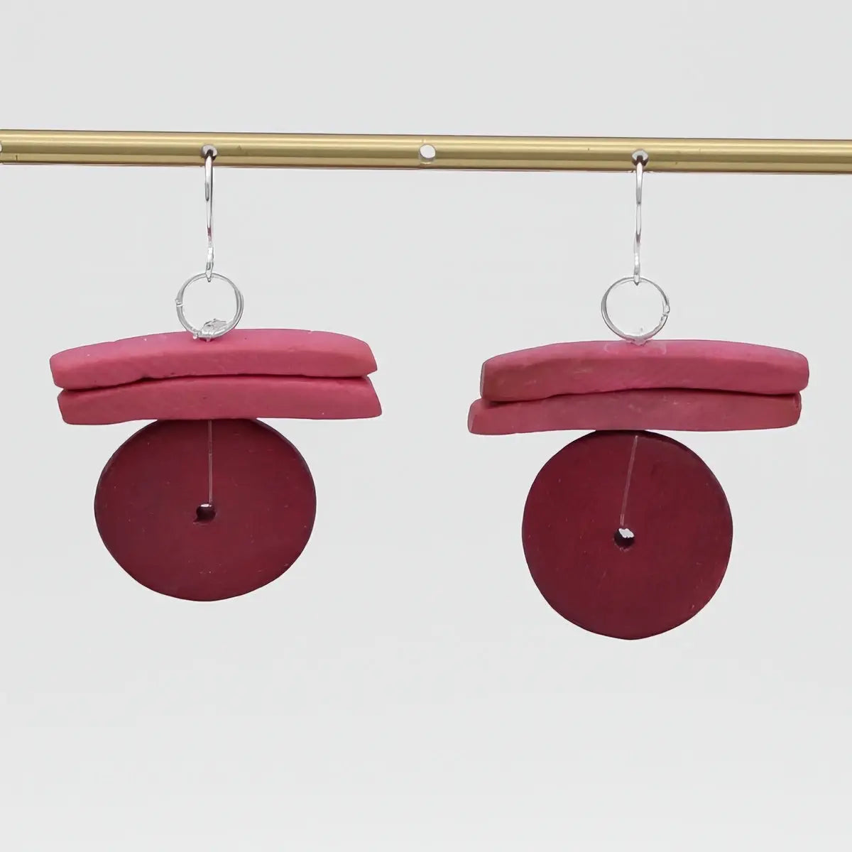 SYLCA Raspberry Billie Dangle Earring
