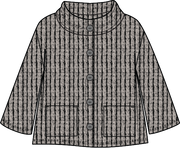 Habitat Cabin Stripes Pineview Jacket - 43507 - DOVE