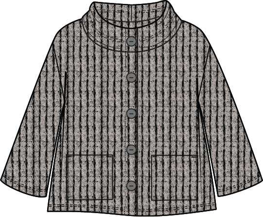 Habitat Cabin Stripes Pineview Jacket - 43507 - DOVE