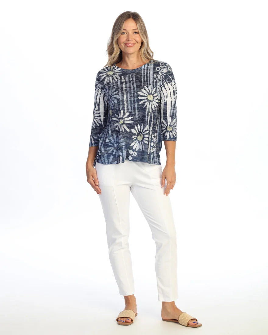 JESS & JANE Burnout Hi-Low Top - 44-2301 - UPSY DAISY