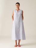 CUT LOOSE - Solid Linen Maxi Dress