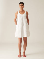 CUT LOOSE - Solid Linen Dress Overalls - 4400315