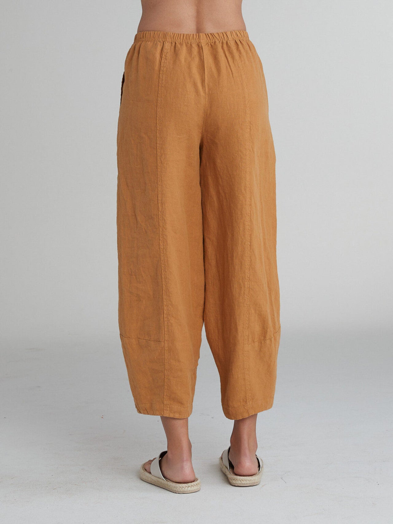 CUT LOOSE - Solid Linen Lantern Pant - 4402388