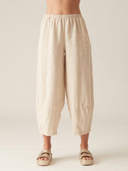 CUT LOOSE - Solid Linen Lantern Pant - 4402388