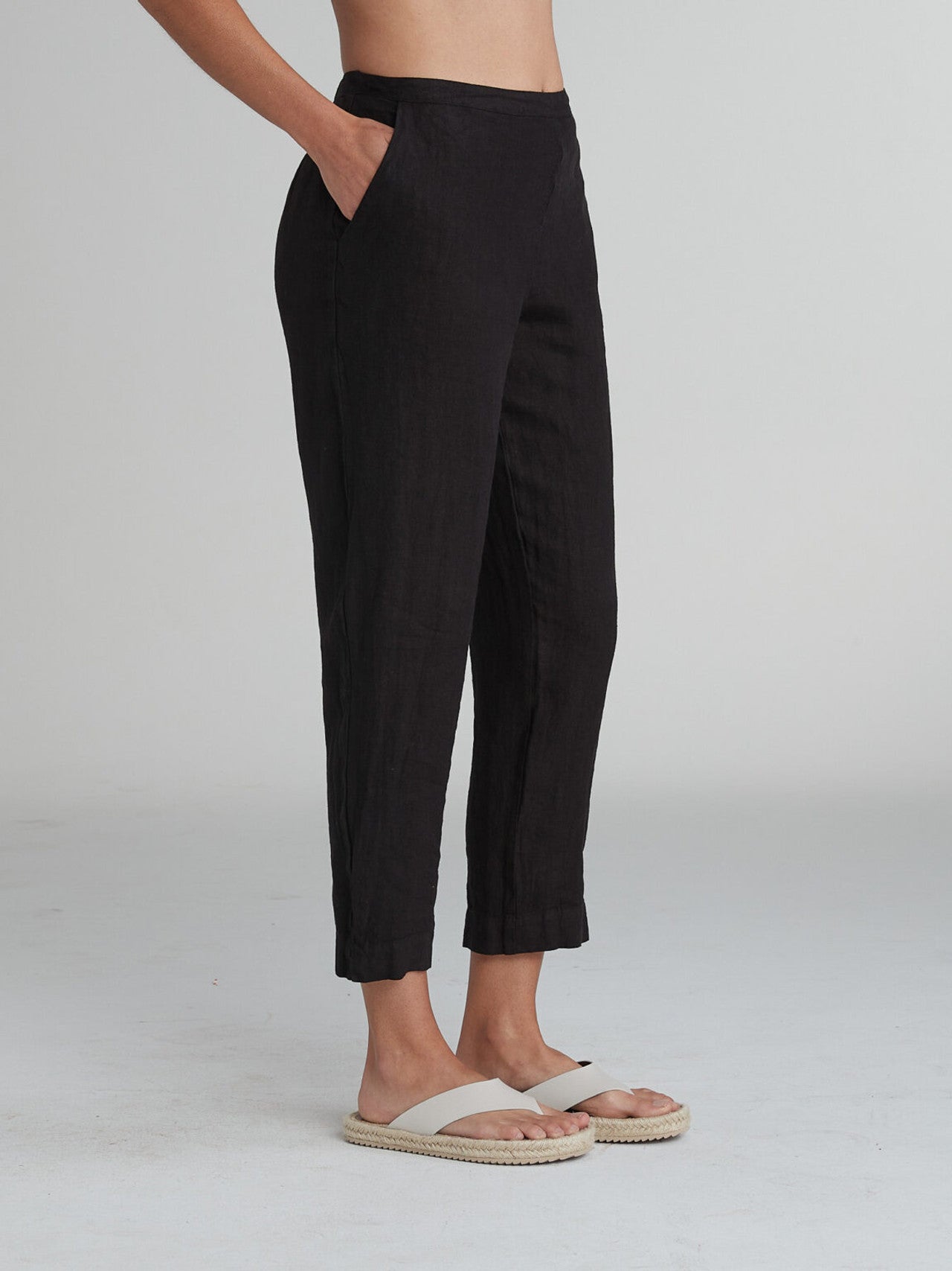CUT LOOSE - Solid Linen Audrey Pocket Pant - 4402502