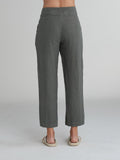 CUT LOOSE - Solid Linen Button Trouser - 4402853Sp