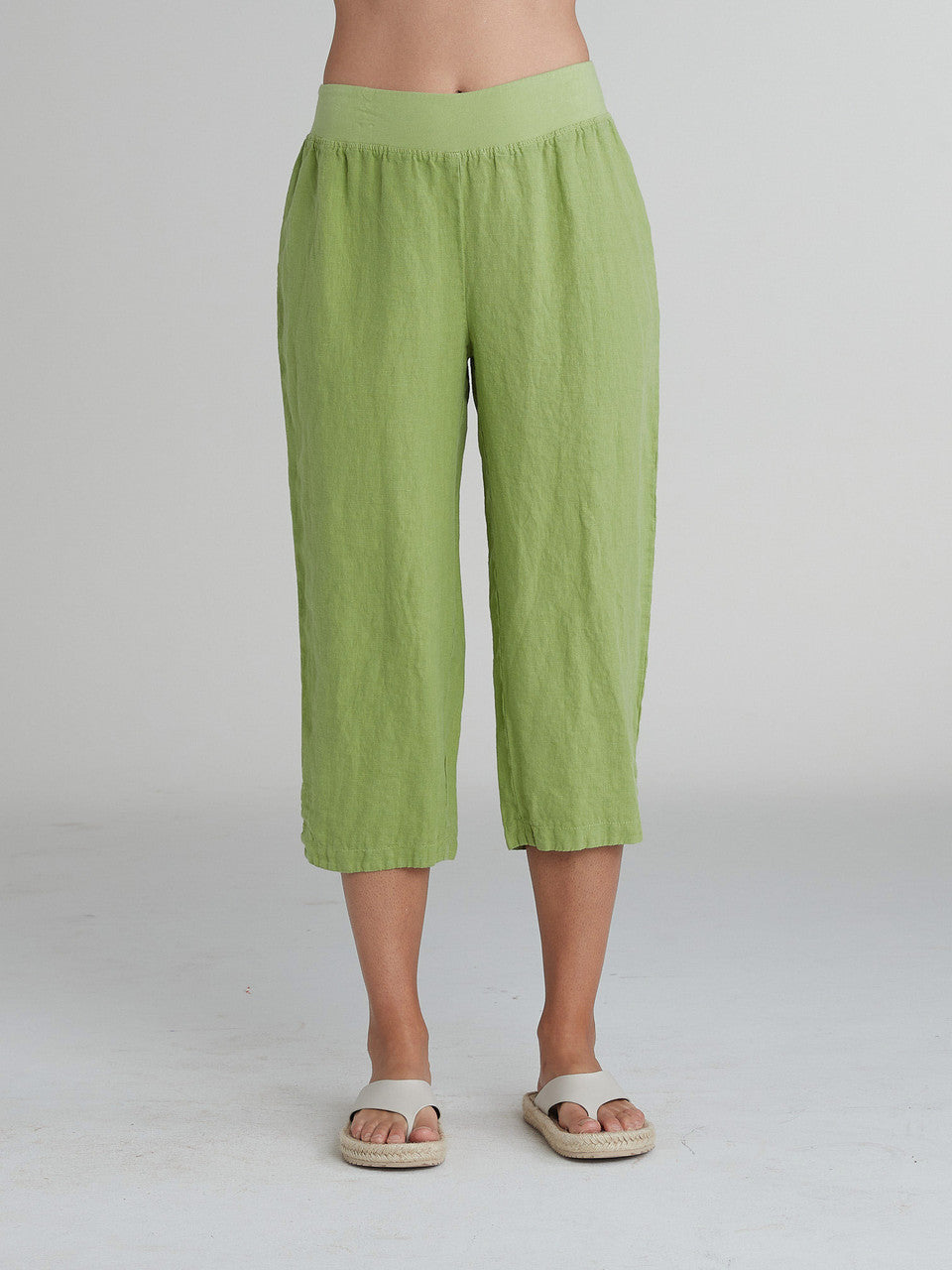 CUT LOOSE - Solid Linen Capri Pant - 4402914