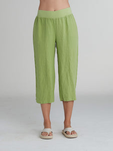 CUT LOOSE - Solid Linen Capri Pant - 4402914Sp