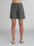 CUT LOOSE - Solid Linen Easy Shorts - 4403103Sp