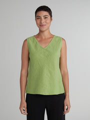 CUT LOOSE - Solid Linen Bias Tank - 4405103