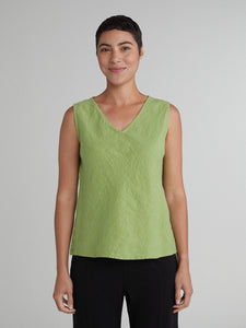 CUT LOOSE - Solid Linen Bias Tank - 4405103Sp