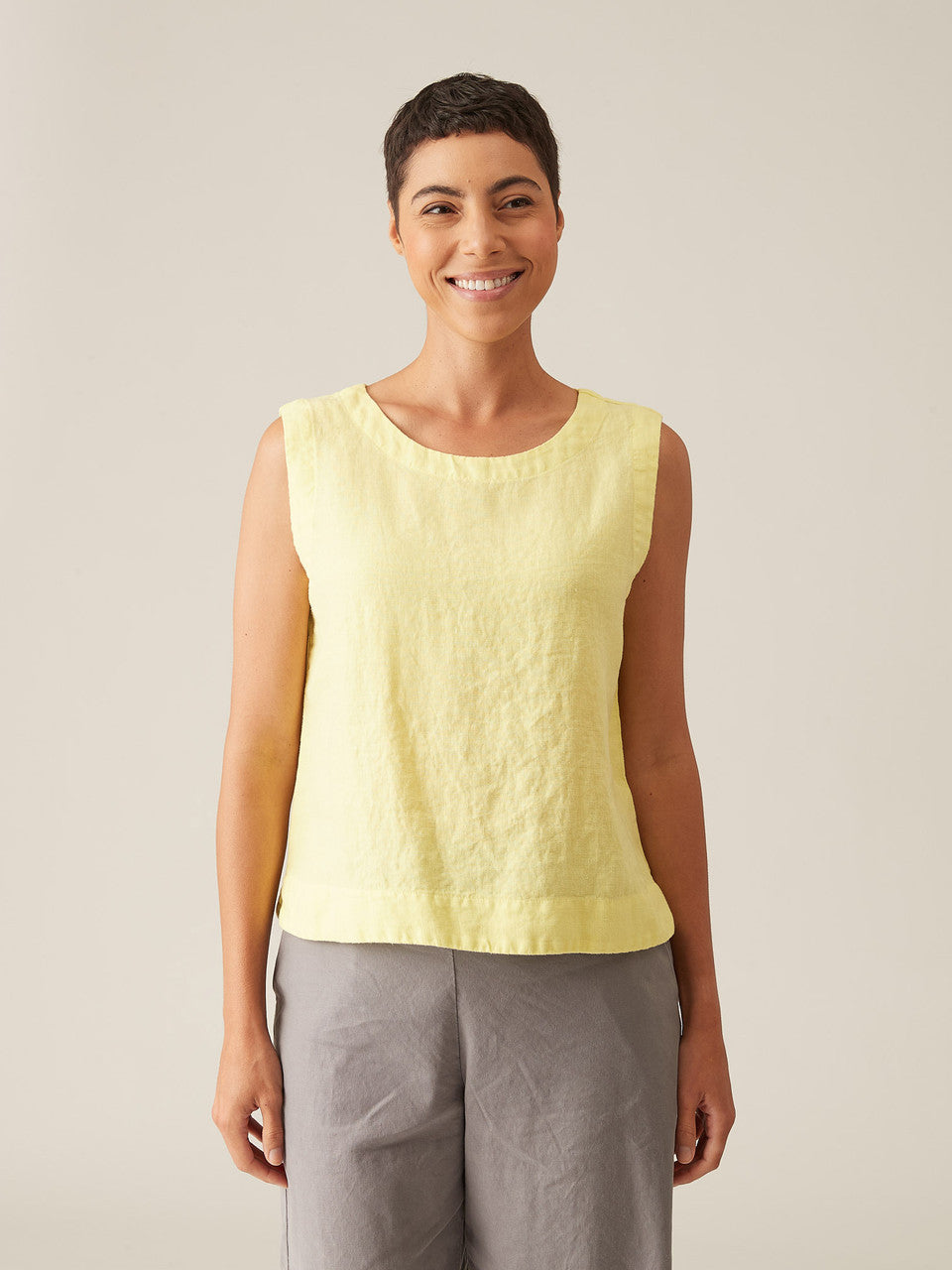 CUT LOOSE - Solid Linen Shell - 4405331