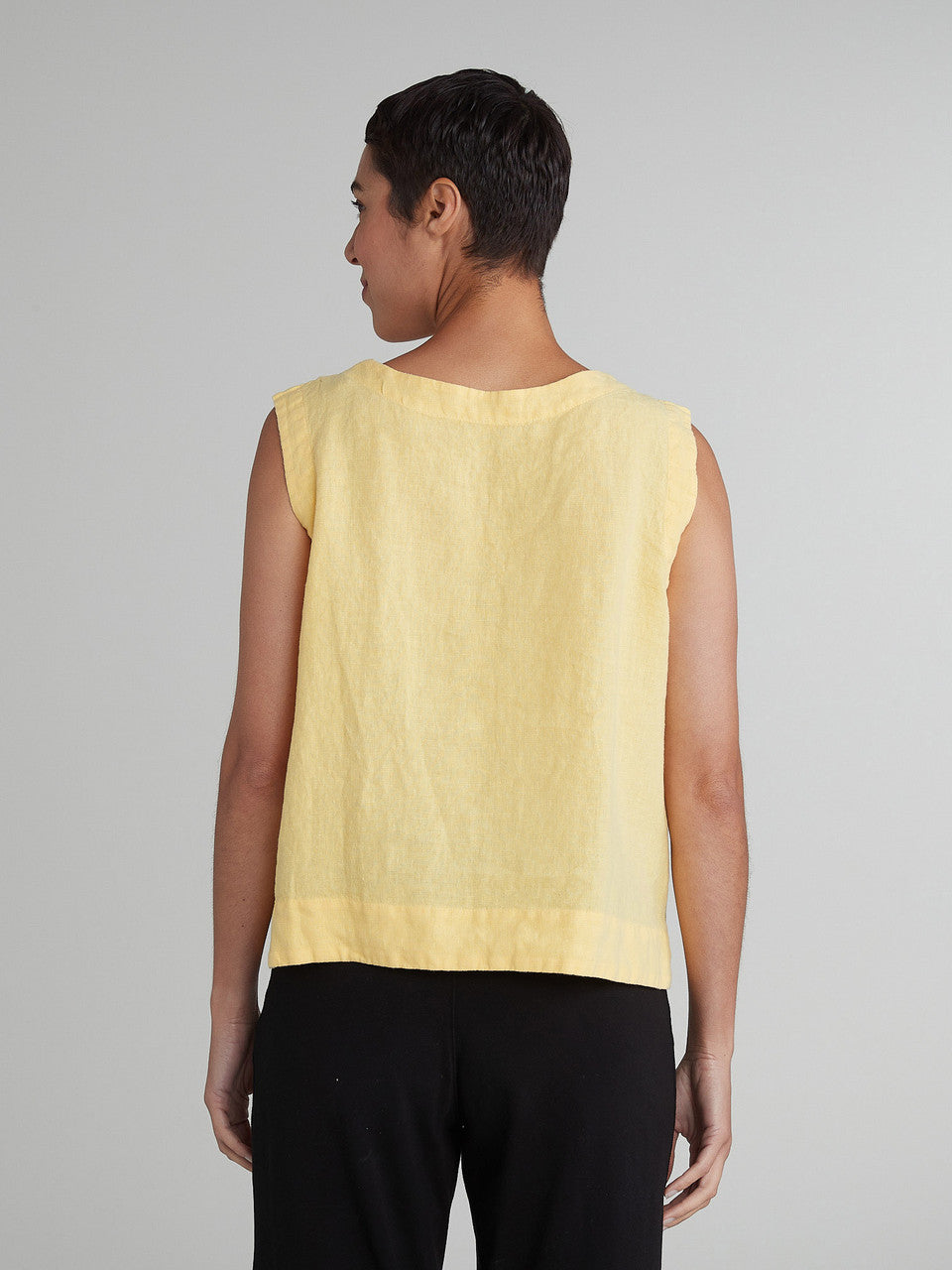 CUT LOOSE - Solid Linen Vest - 4405873