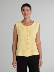 CUT LOOSE - Solid Linen Vest - 4405873