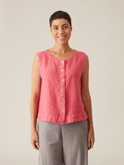 CUT LOOSE - Solid Linen Vest - 4405873