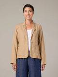 CUT LOOSE Solid Linen 1 Button Blazer - 4408723