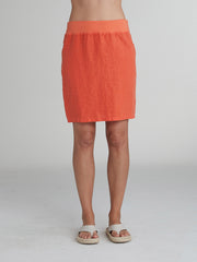 CUT LOOSE - Solid Linen Walking Skirt - 4409866