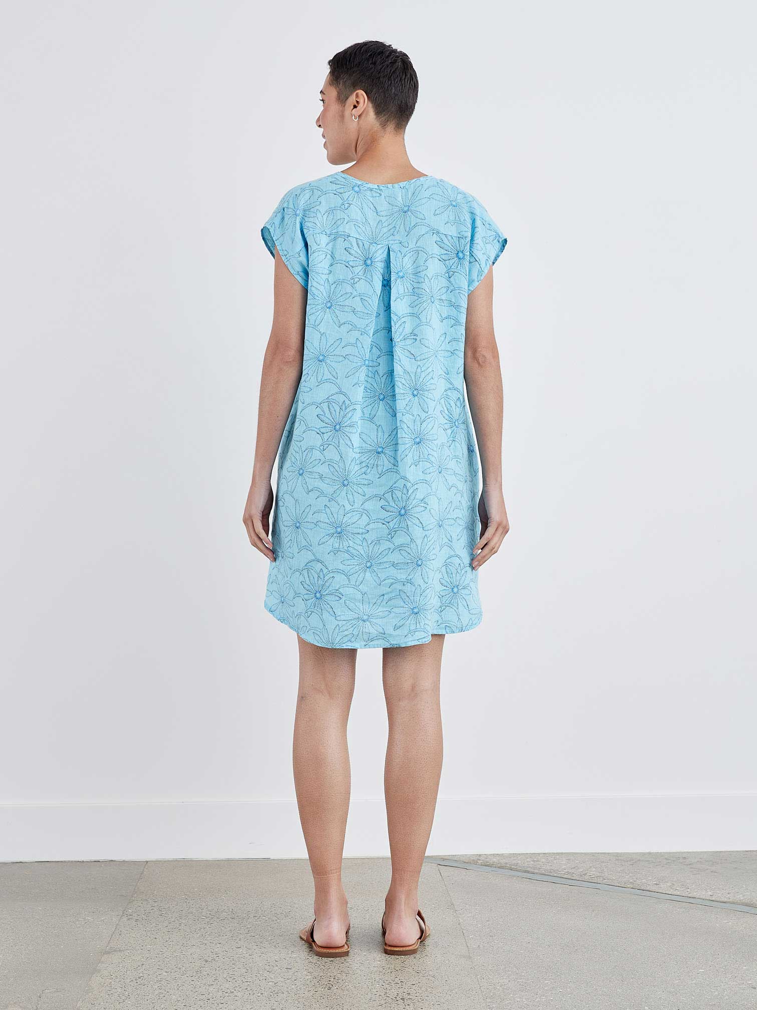 CUT LOOSE - Daisy S/L Henley Dress - 4470723