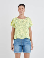 CUT LOOSE - Daisy S/L High Low Top - 4476182