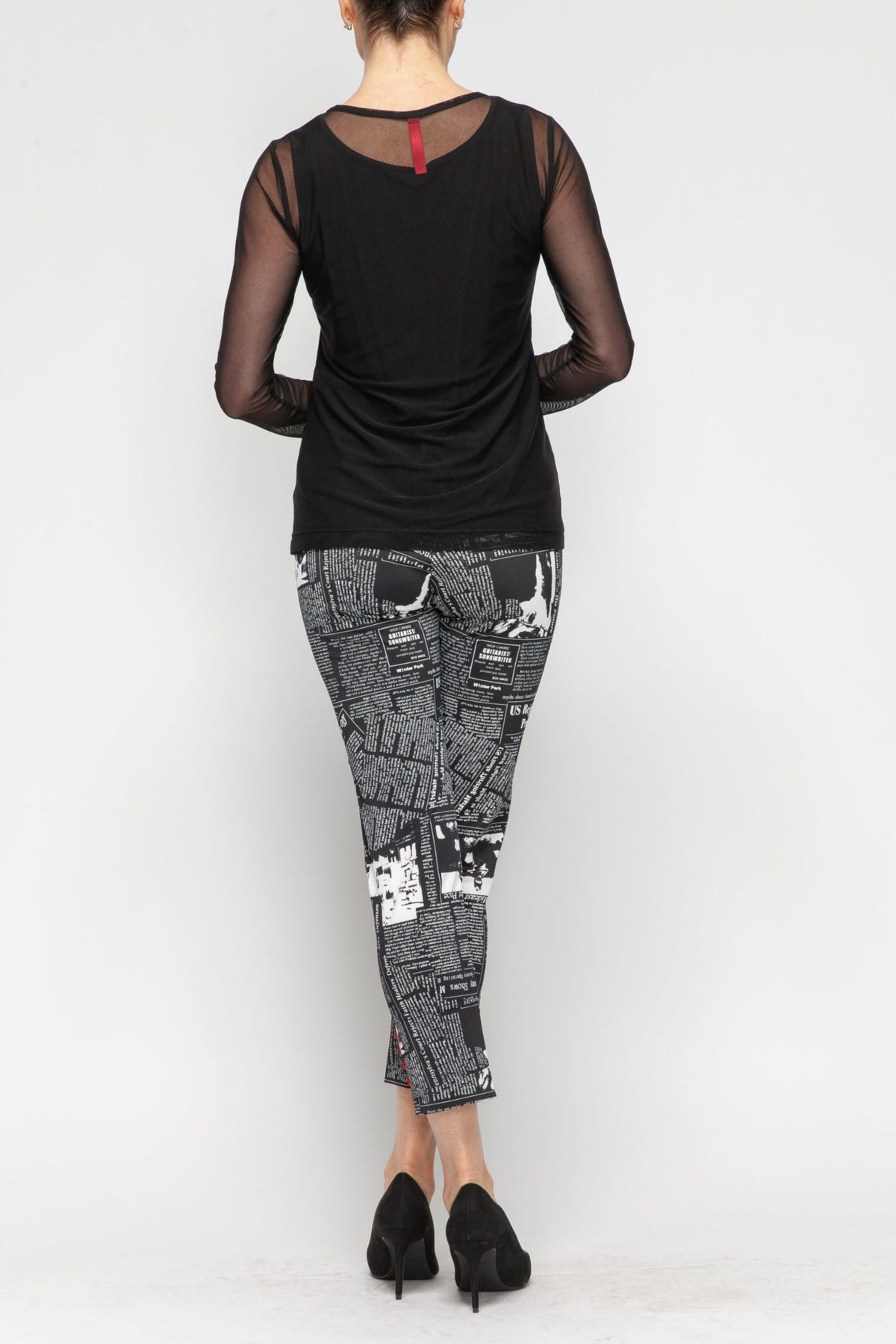 IC COLLECTION Pants - 4495P - BLACK