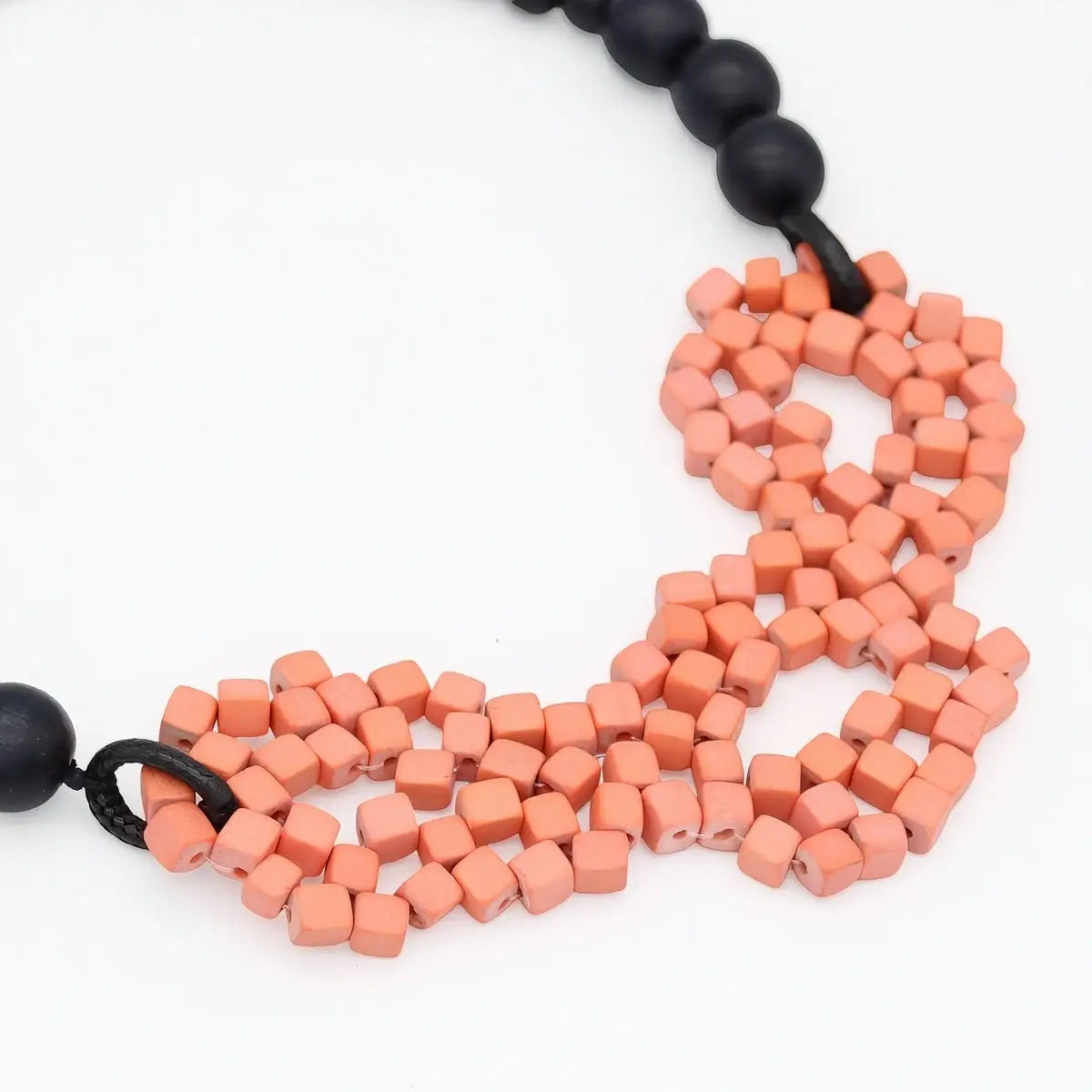 SYLCA Peach Mosaic Statement Necklace - SD26N20 - PEACH