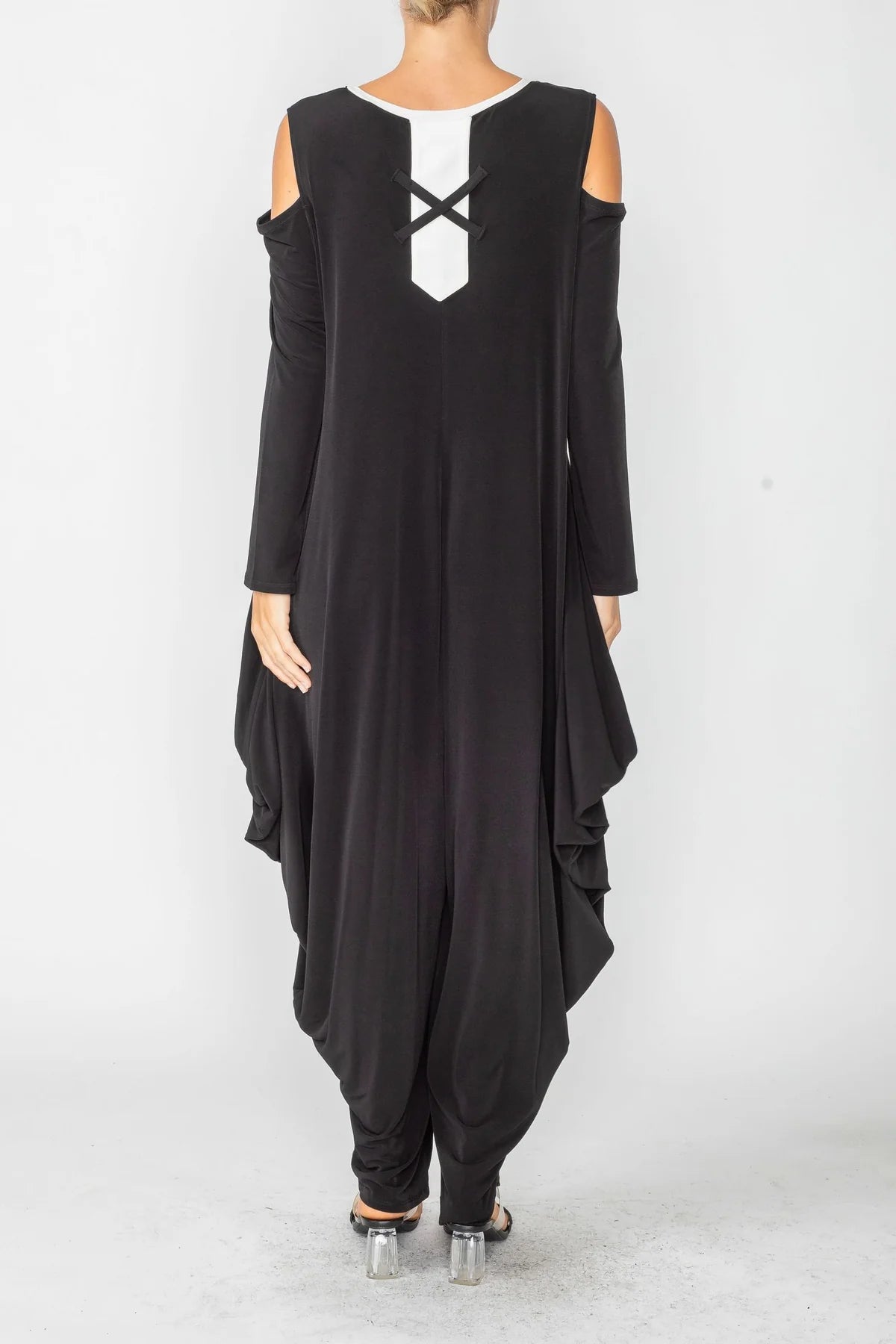 IC COLLECTION Jumpsuit- 4502JS- BLACK