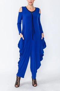 IC COLLECTION Jumpsuit- 4502JS- BLUE