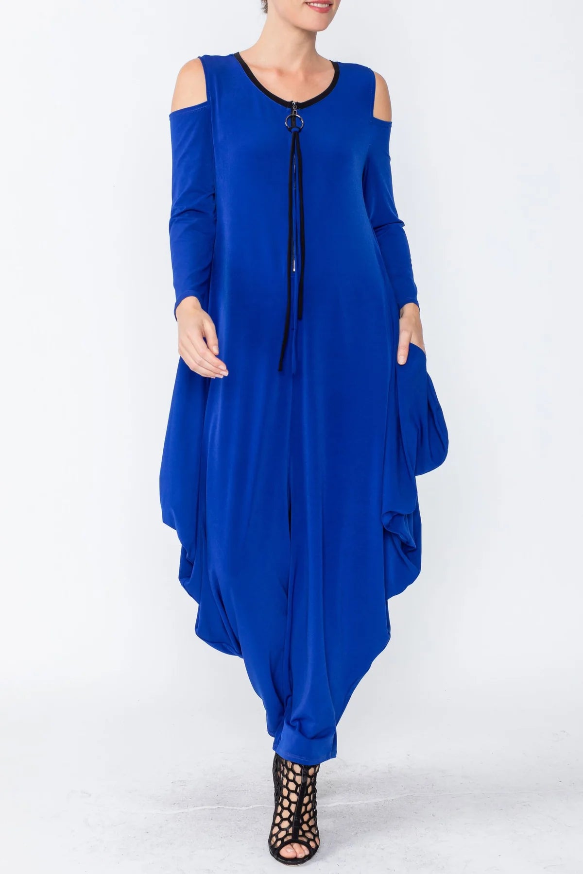 IC COLLECTION Jumpsuit- 4502JS- BLUE